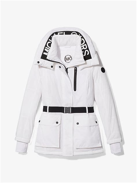 nylon belted parka michael kors